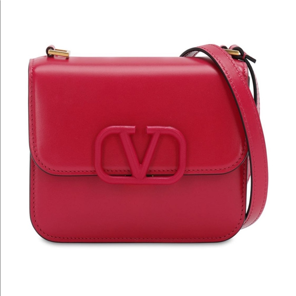🔥Valentino Garavani red/pink purse V sling